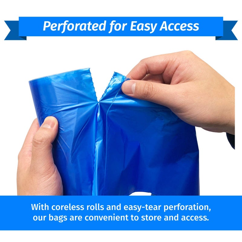 Reli. SuperValue 55-60 Gallon Recycling Bags | 75 Count | Blue Trash Bags | Made in the USA - Image 5